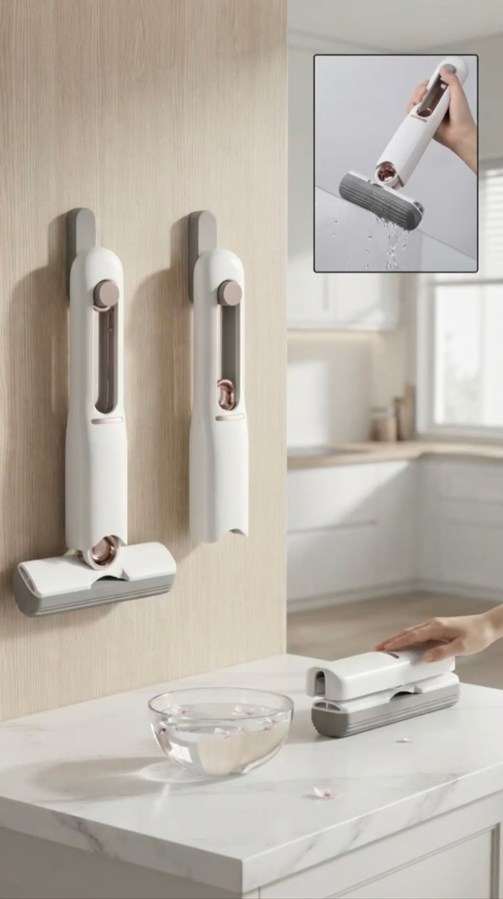 Mini Self-Squeeze Mop for Quick Cleaning