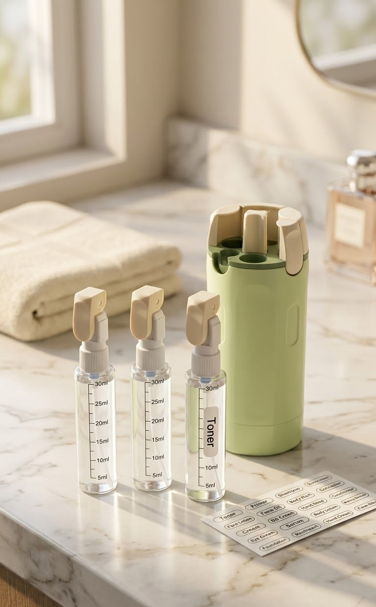4-in-1 Travel Toiletry Bottle Set