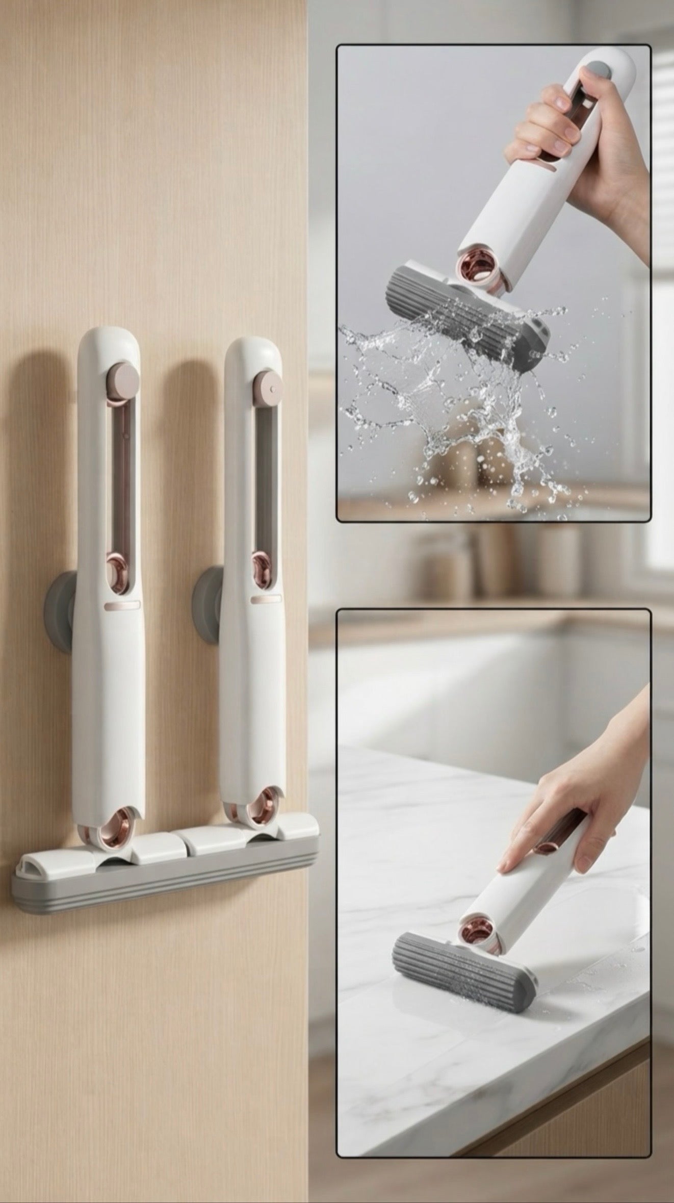 Mini Self-Squeeze Mop for Quick Cleaning