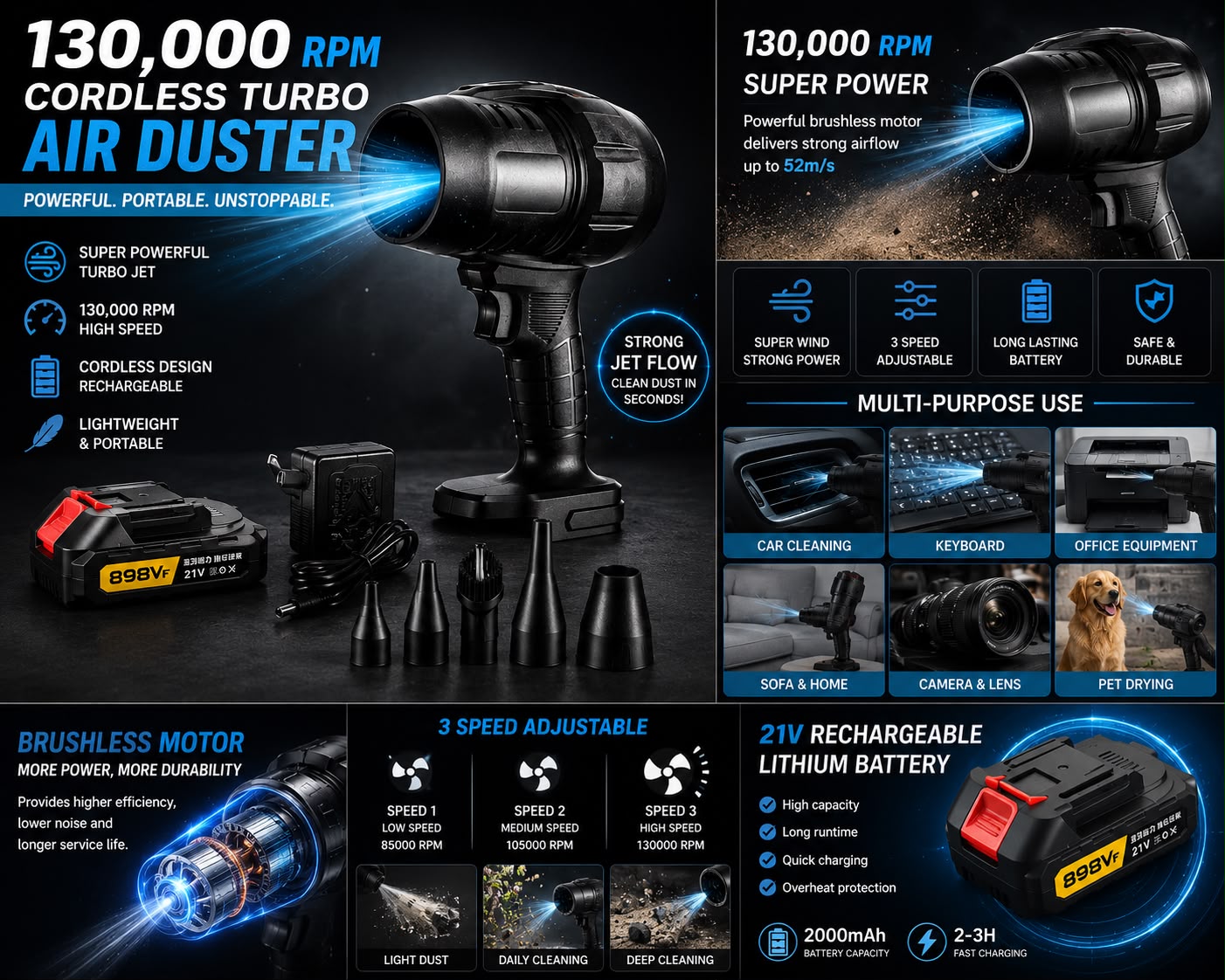 Turbo Air Duster Cordless Turbo Air Duster